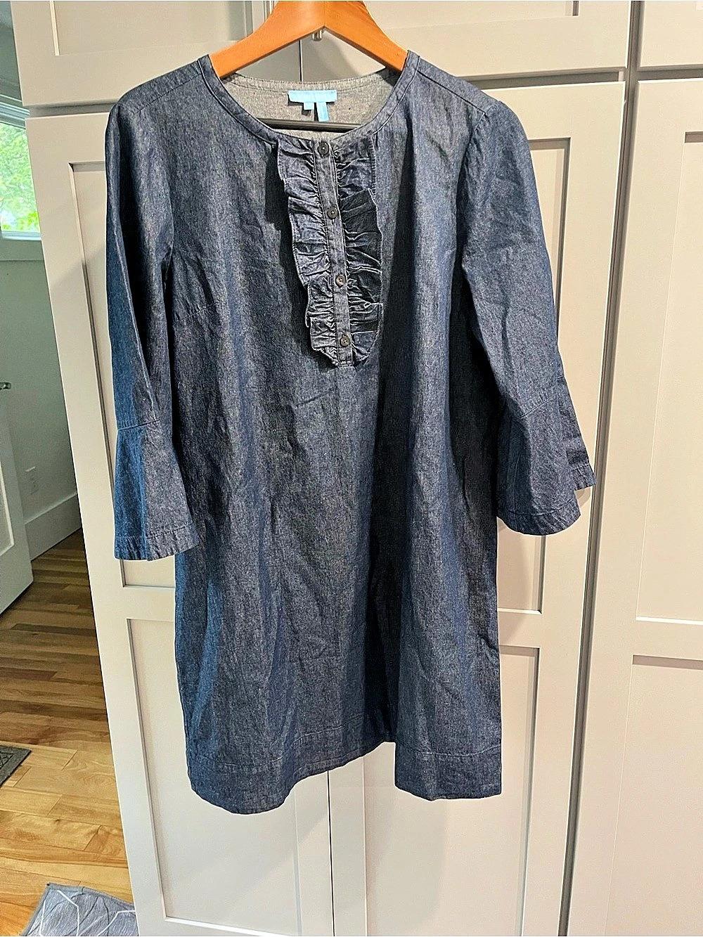 Draper James Chambray Denim Shift Dress – Size 14